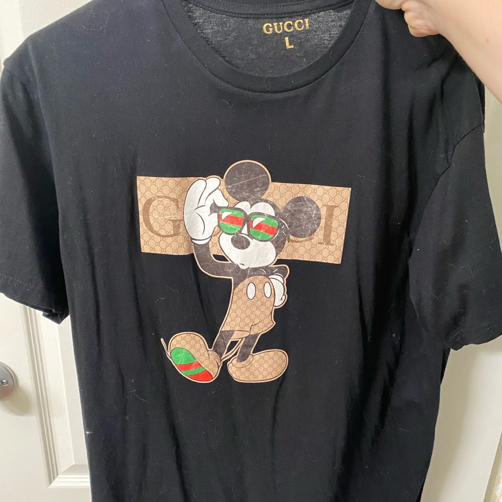 Disney Mickey Mouse Gucci washed out shirt